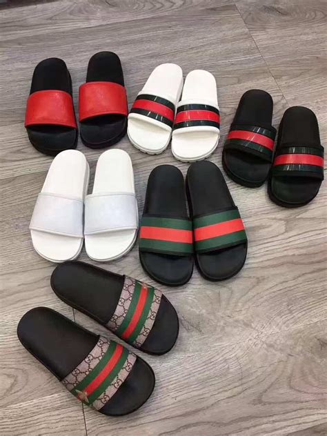 real gucci slides bottom|Gucci slides for men.